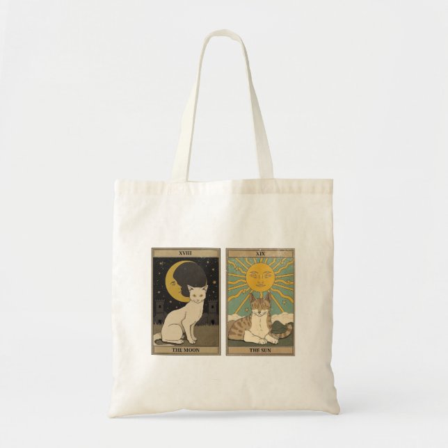 Tote Bag Carte Tarot Kitty (Devant)