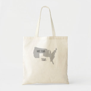 Tote Bag Carte Texas Not Texas With America