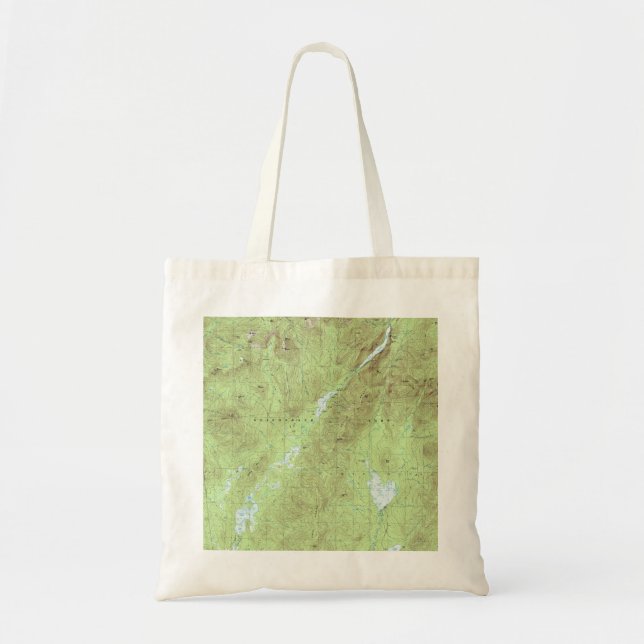 Tote Bag Carte topographique du Mont Marcy - Adirondack Par (Devant)