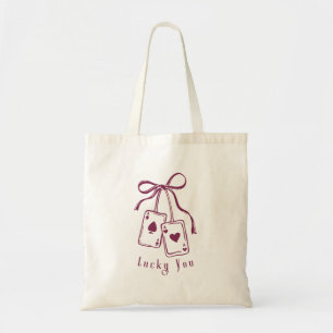 Tote Bag Cartes chanceux vous vous inclinez tendance
