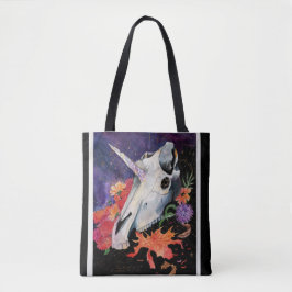 Tote Bag Cartes de mémoire Vibes d'automne Unicorne Poster