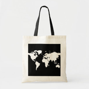 Tote Bag cartes du monde ~ couleur personnalisable