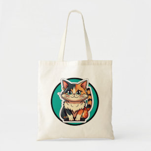 Tote Bag Carton de Calico Cat Cute