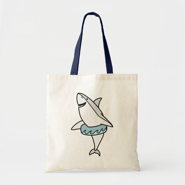 Tote Bag Carton de requin mignon (Devant)