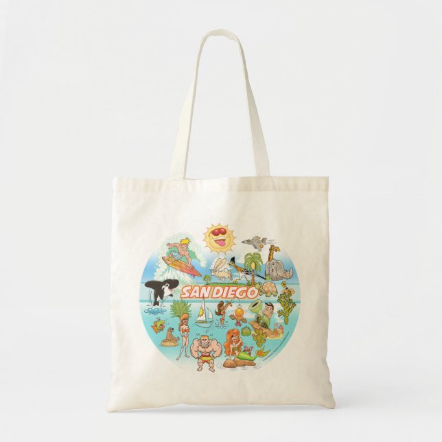 Tote Bag Carton de San Diego (Devant)