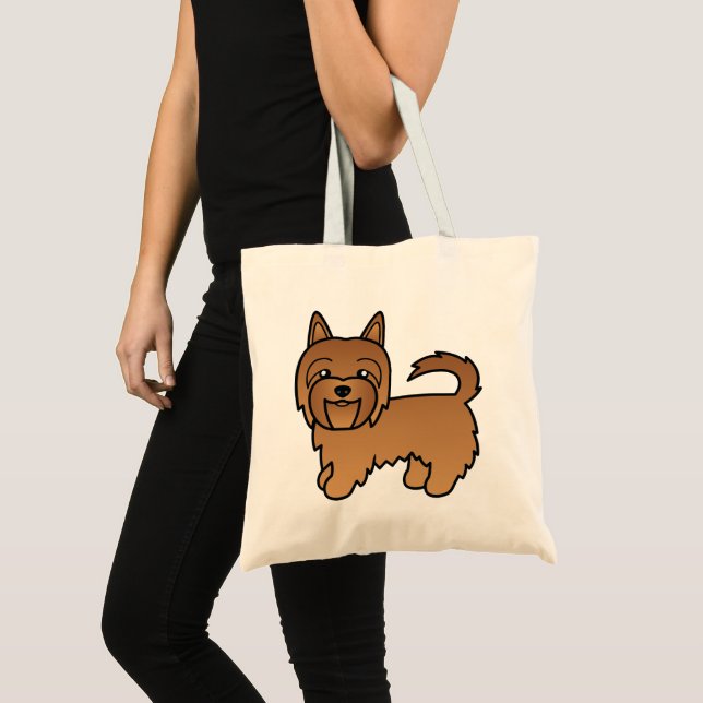 Tote Bag Carton rouge Terrier australien (Devant (produit))