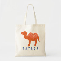 Cartoon Camel Orange Bactrian 2 Humps Personnalisé