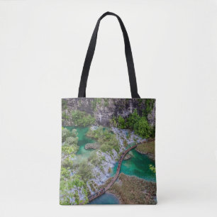 Tote Bag Cascade de cascade du parc des lacs Plitvice