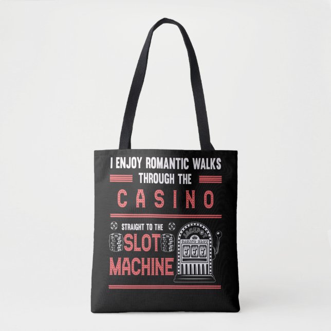 Tote Bag Casino Lover Lucky Gambling Machine à fente (Devant)