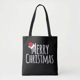 Tote Bag Casquette lunatique de Père Noël de Joyeux Noël