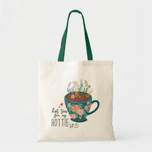 Tote Bag Casse Florale de thé Vintage