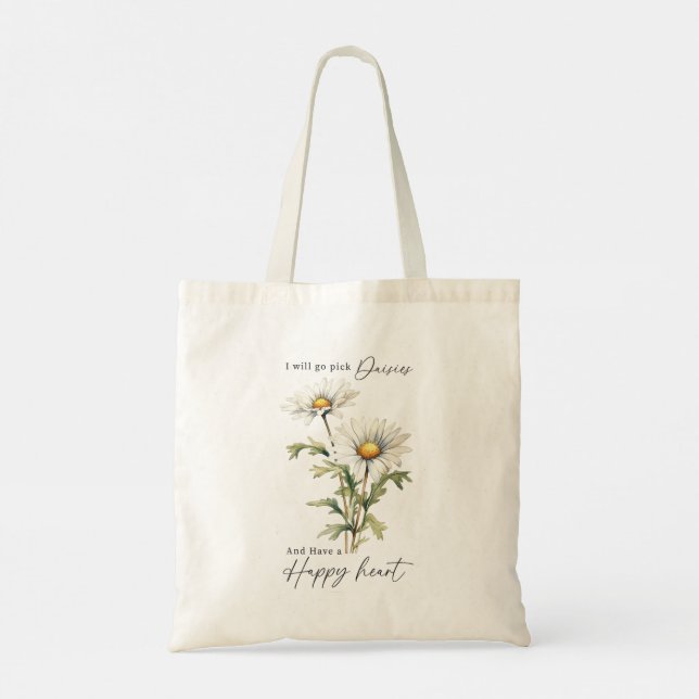 Tote Bag Casseroles blanches Bohème romantique Boho Floral (Dos)