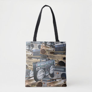 Tote Bag Cassette stéréo du ghetto des années 1980