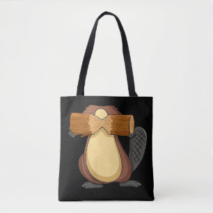Tote Bag Castor pour cosplay animal d'Halloween