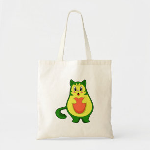 Tote Bag Cat Avocado