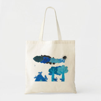 Tote Bag Cat bleu