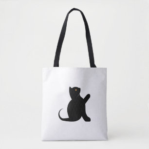 Tote Bag Cat dit bonjour