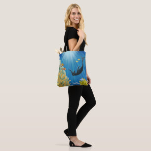 Tote Bag Cat Mermaid
