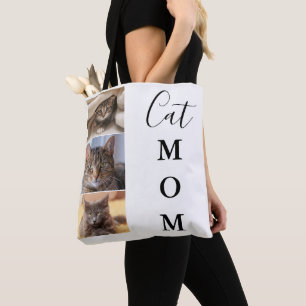 Tote Bag Cat Mom 3 Photo