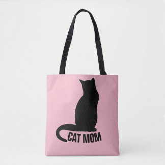 Tote Bag CAT MOM PinkTote Purse