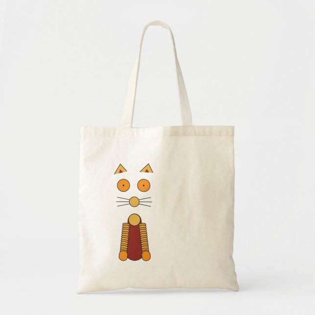 Tote Bag CAT orange (Devant)