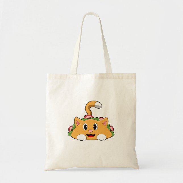 Tote Bag Cat Taco (Devant)