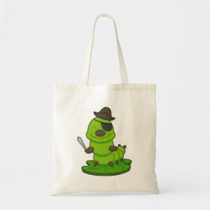 Tote Bag Caterpillar as Pirate