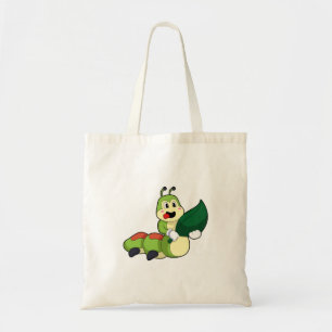 Tote Bag Caterpillar avec feuille