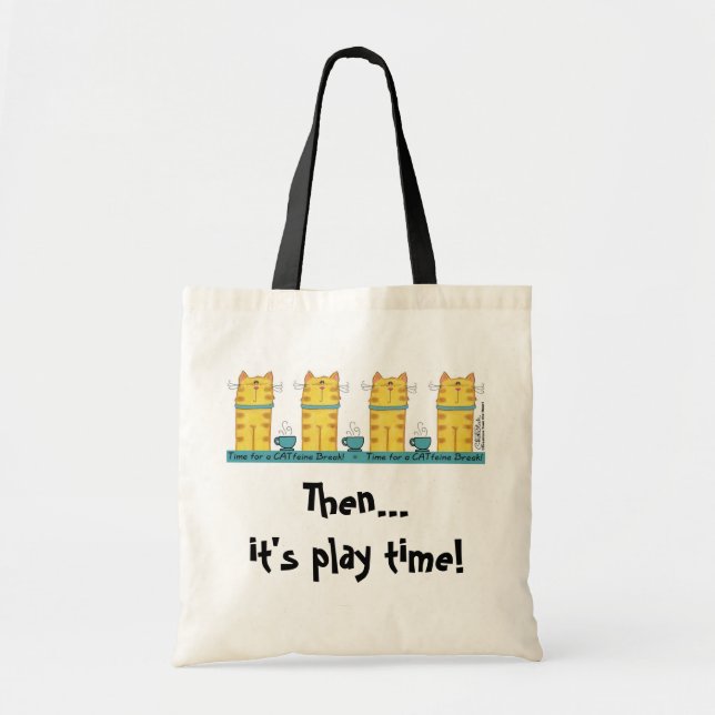 Tote Bag CATfeine Break (Devant)