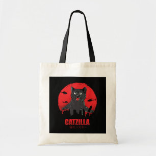 Tote Bag Catzilla Monster Chat détruit Skyscraper Building