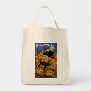 Tote Bag Cauchemar de la Nuit de la Citrouille d'Halloween