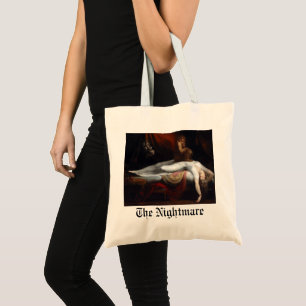 Tote Bag Cauchemar par Henry Fuseli Gothic Macabre Dark Art
