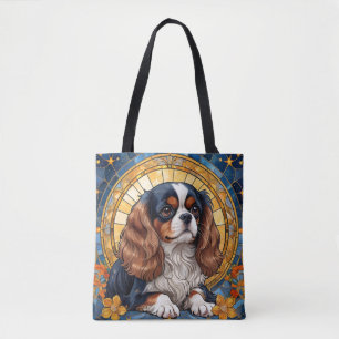 Tote Bag Cavalier King Charles Pastel Golden Stainverre