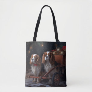 Tote Bag Cavalier Roi Traîneau de Noël Décorations de Noël