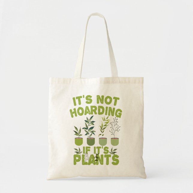 Tote Bag Ce n'est pas de l'hébergement Si c'est du jardinag (Devant)