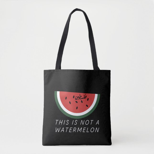 Tote Bag Ce n'est pas une pastèque - Palestine (Devant)