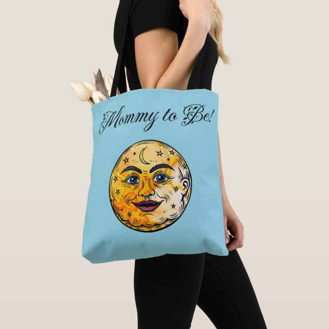Tote Bag Célébration du Baby shower de la Lune (De près)