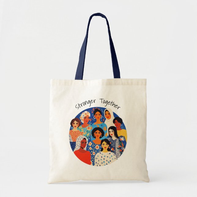 Tote Bag Célébrer les femmes puissantes | Amis | Pour elle (Devant)