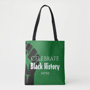 Tote Bag CÉLÉBRER L'HISTOIRE NOIRE 247365 Vert personnalisé