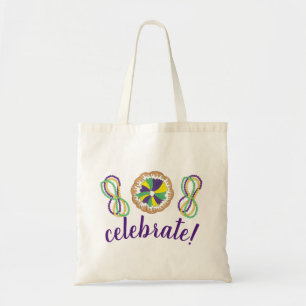 Tote Bag Célébrer Mardi Gras Carnival Party King Cake