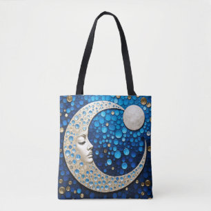 Tote Bag Celeste : Femme dans la lune