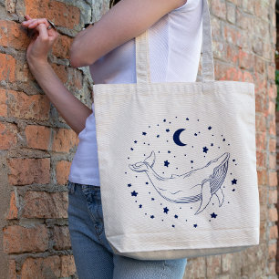 Tote Bag Celestial Whale 