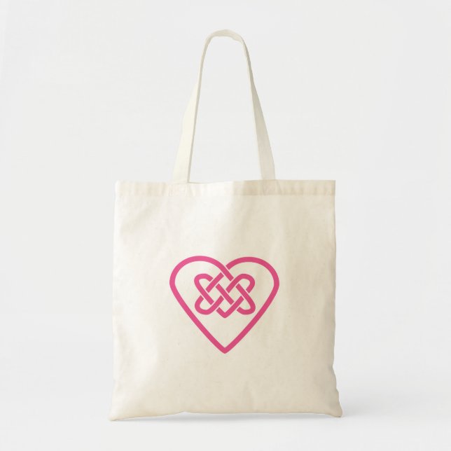 Tote Bag Celtic Heart Fourre-tout - Arrière - plan blanc (Devant)