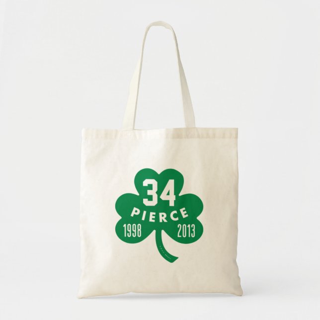 Tote Bag Celtics - Pierce 34 Retraité Numéro Clover (Vert) (Devant)