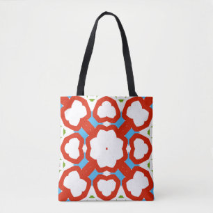 Tote Bag céramique mexicaine ancienne talavera. Design grap