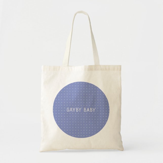 Tote Bag Cercle Fourre-tout - pourpre de bébé de Gayby (Devant)