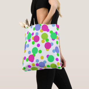 Tote Bag Cercles abstraits sans couture rond points confett