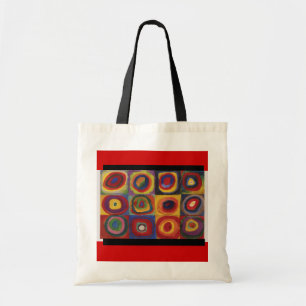 Tote Bag Cercles Art-Kandinsky-Concentriques et carré
