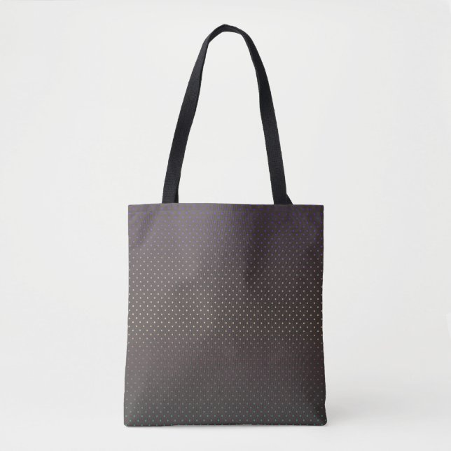 Tote Bag Cercles confettis sans couture chocolat cacao paca (Devant)