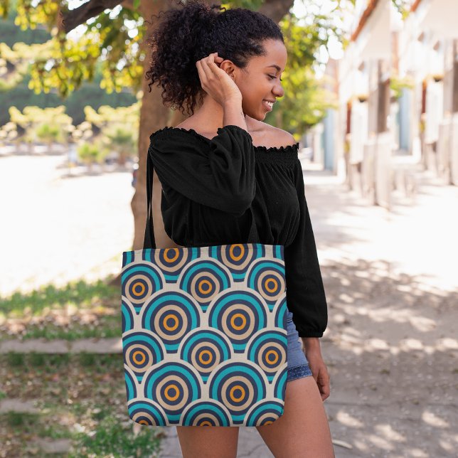 Tote Bag Cercles rétro (Créateur téléchargé)